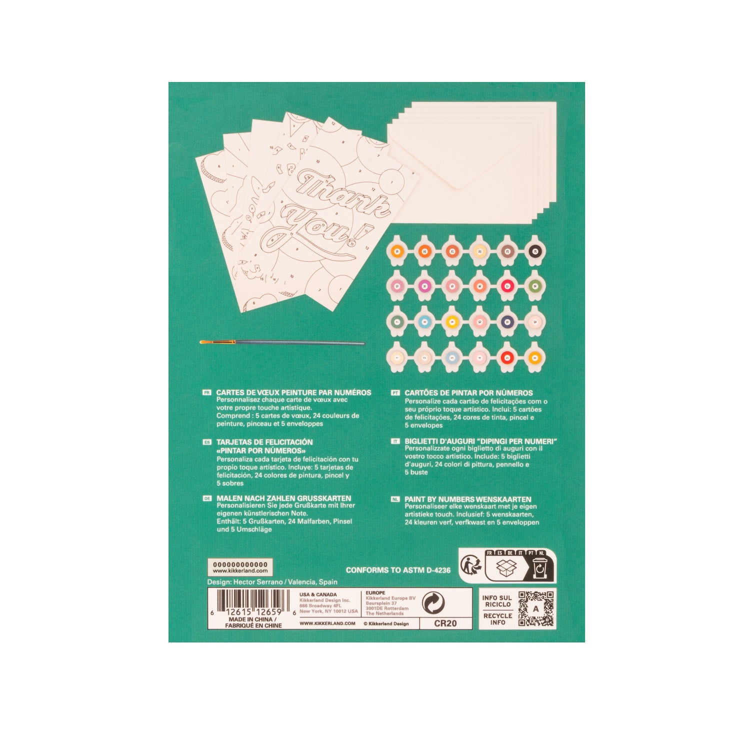 Crafters Paint by Numbers Greeting Cards