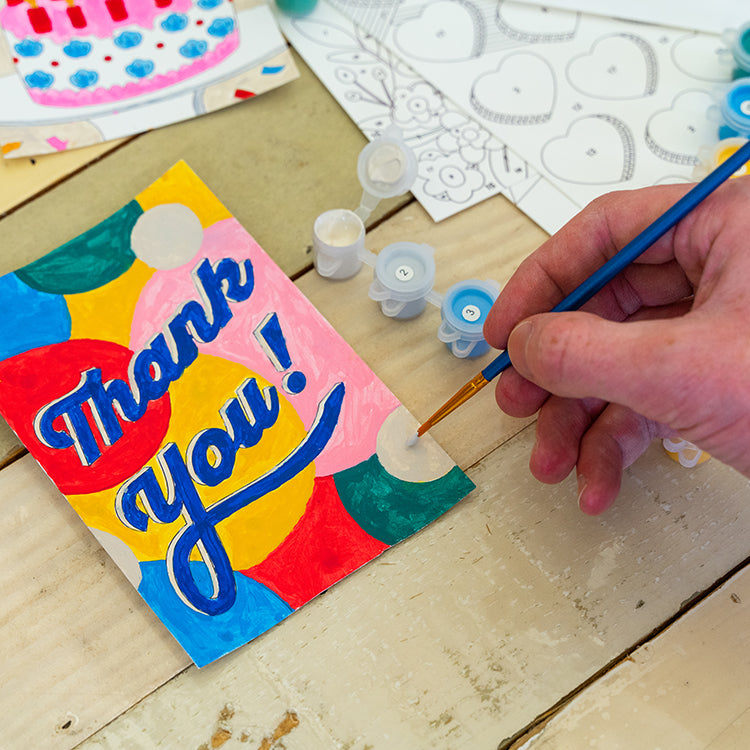 Crafters Paint By Numbers Greeting Cards