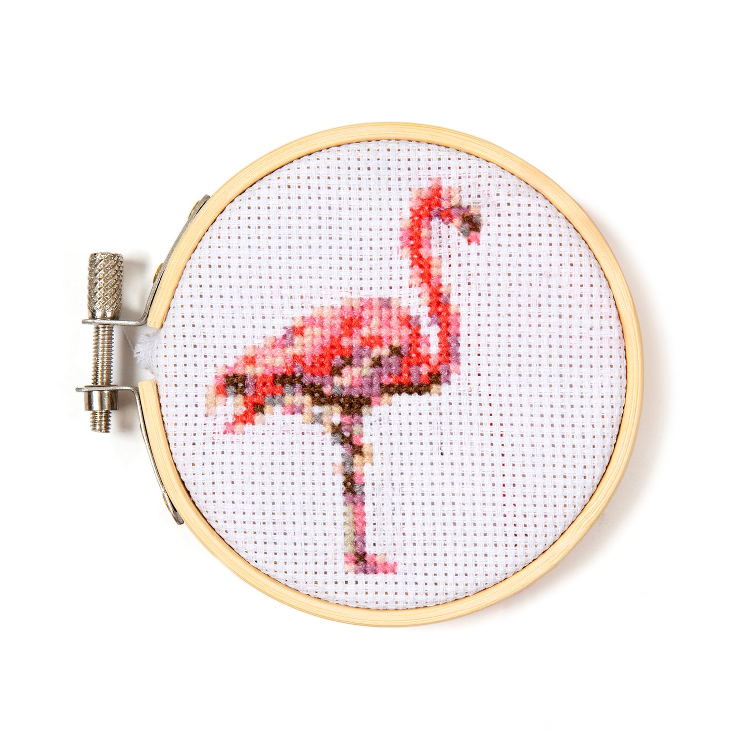 Flamingo Mini Cross Stitch Embroidery Kit