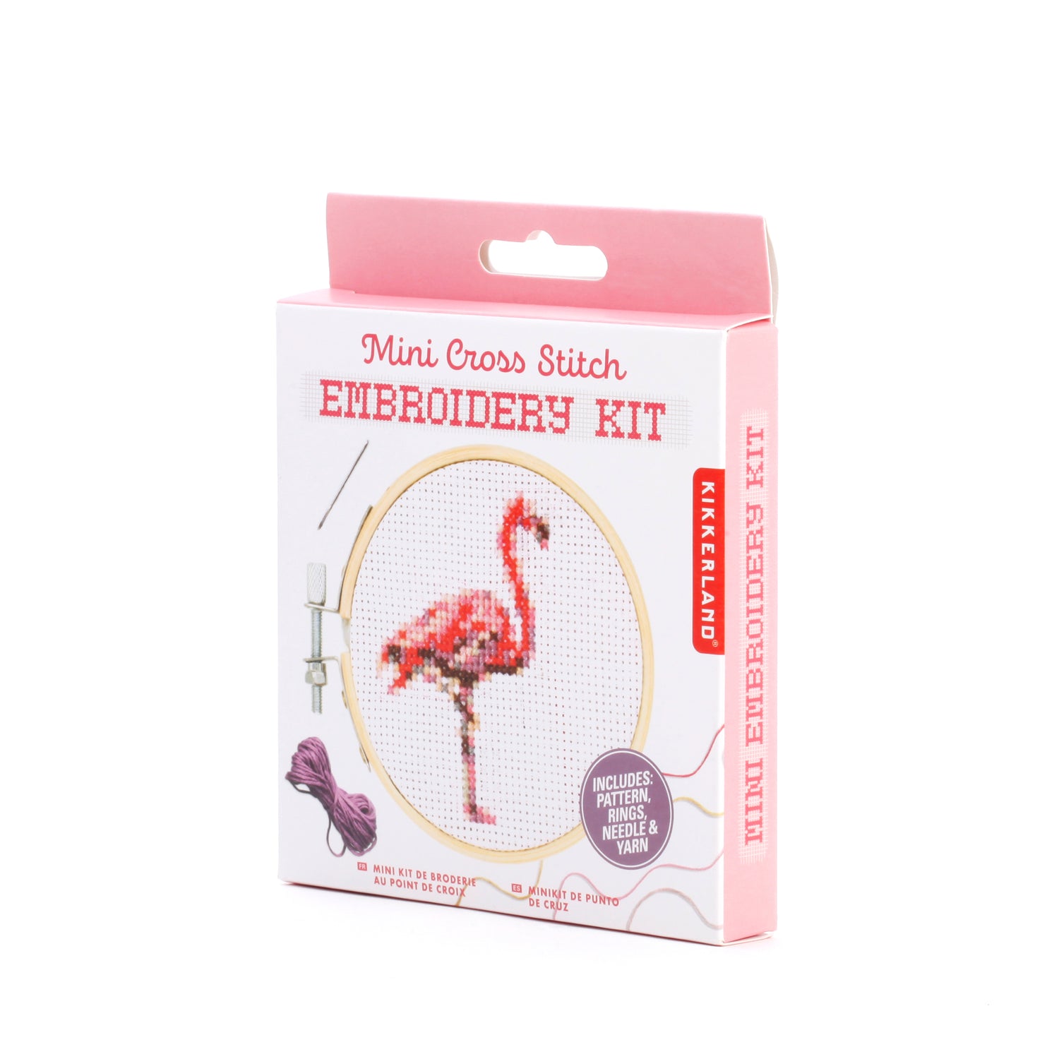 Flamingo Mini Cross Stitch Embroidery Kit
