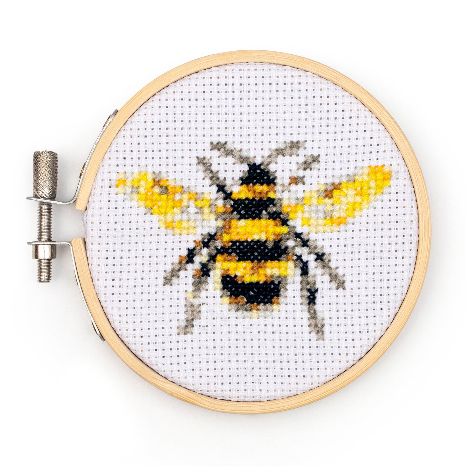 Bee Mini Cross Stitch Embroidery Kit