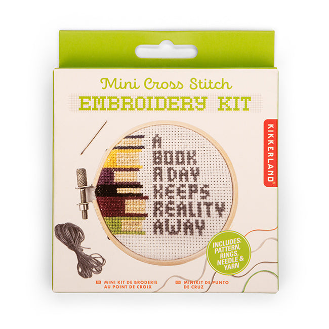 A Book A Day Mini Cross Stitch Embroidery