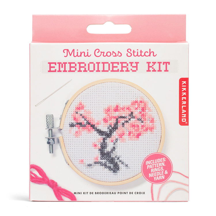 Cherry Blossom MiniCross Embroidery
