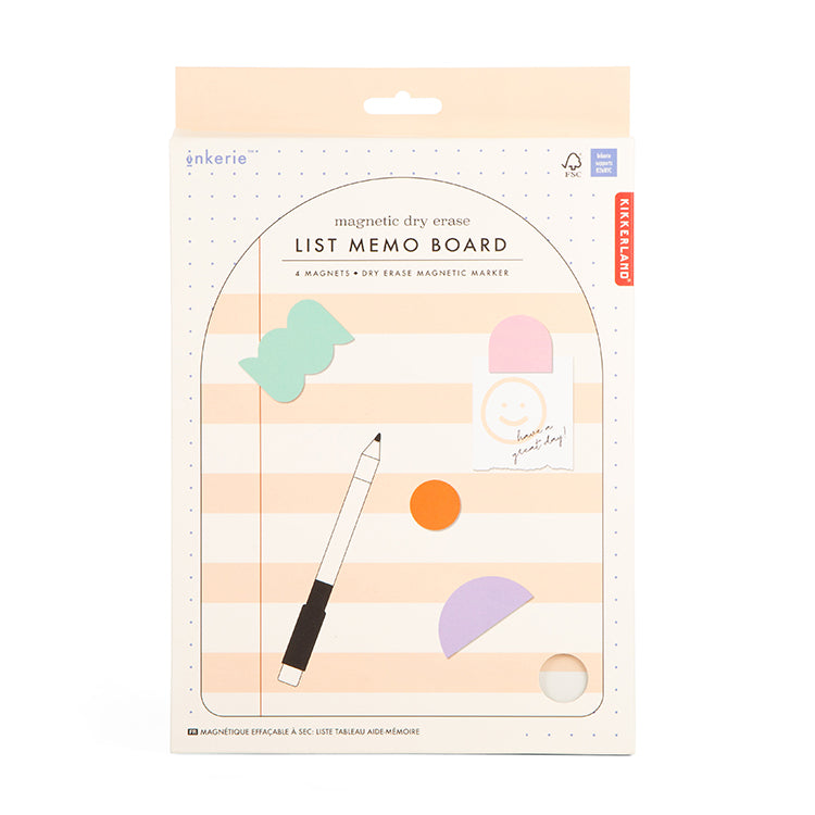 Magnetic Dry Erase List Memo Board