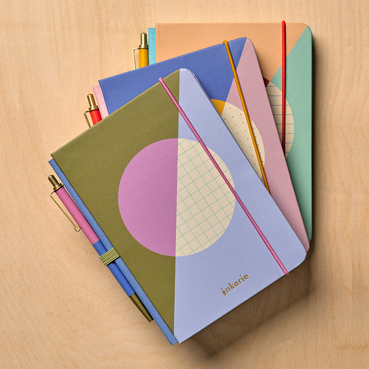 Grid Mini Notebook & Pen