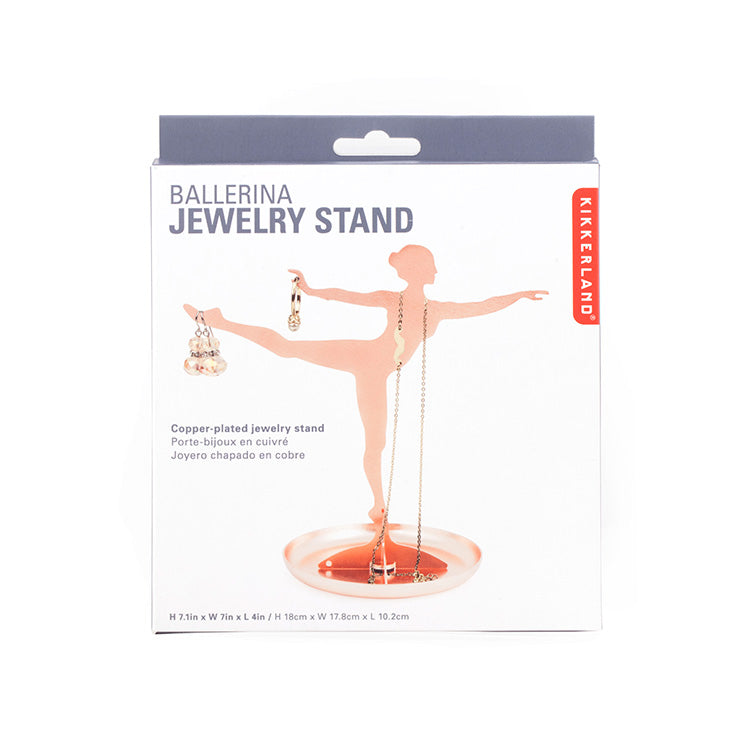 Copper Ballerina Jewelry Stand
