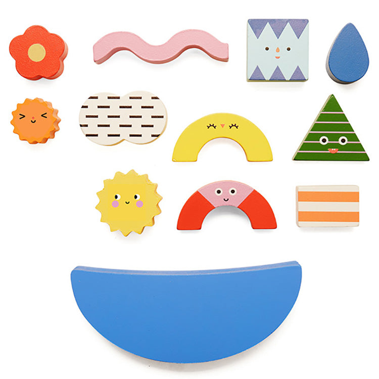 TeeterTotterShape Wood Balance Game