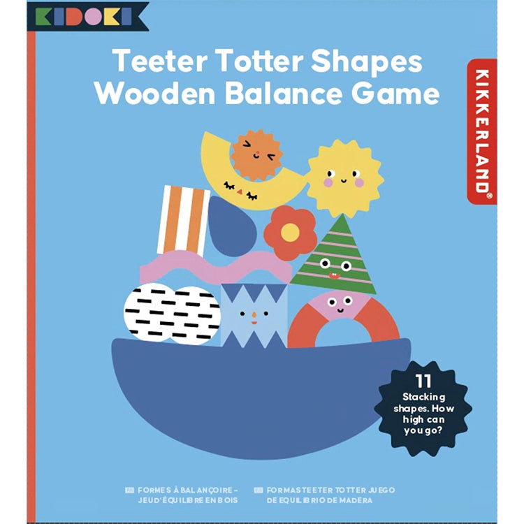TeeterTotterShape Wood Balance Game