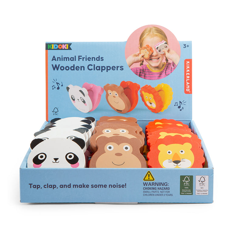 Kidoki Animal Friend Wooden Clapper