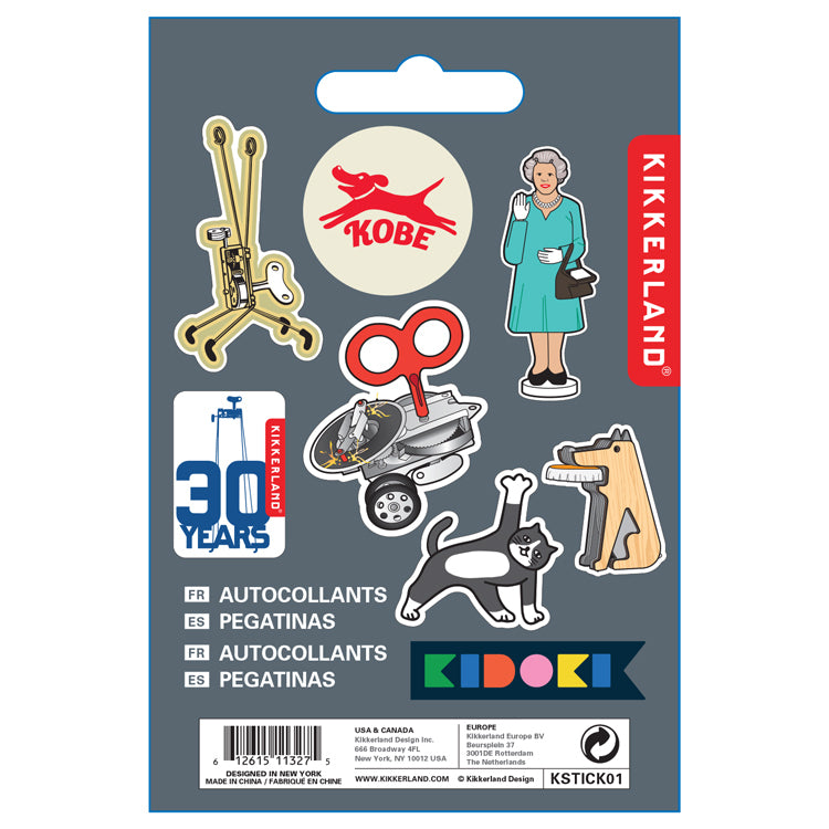 Kikkerland Stickers Asst 1