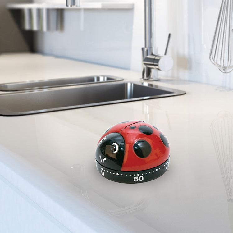 Kitchen Timer Ladybugs Red