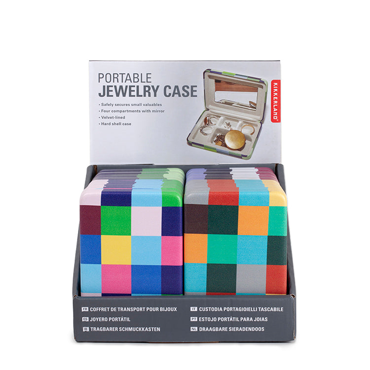 Plaid Travel Jewelry Case