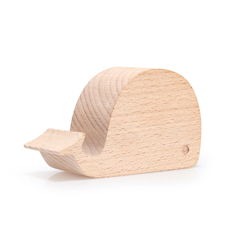 Whale Beechwood Phone Stand