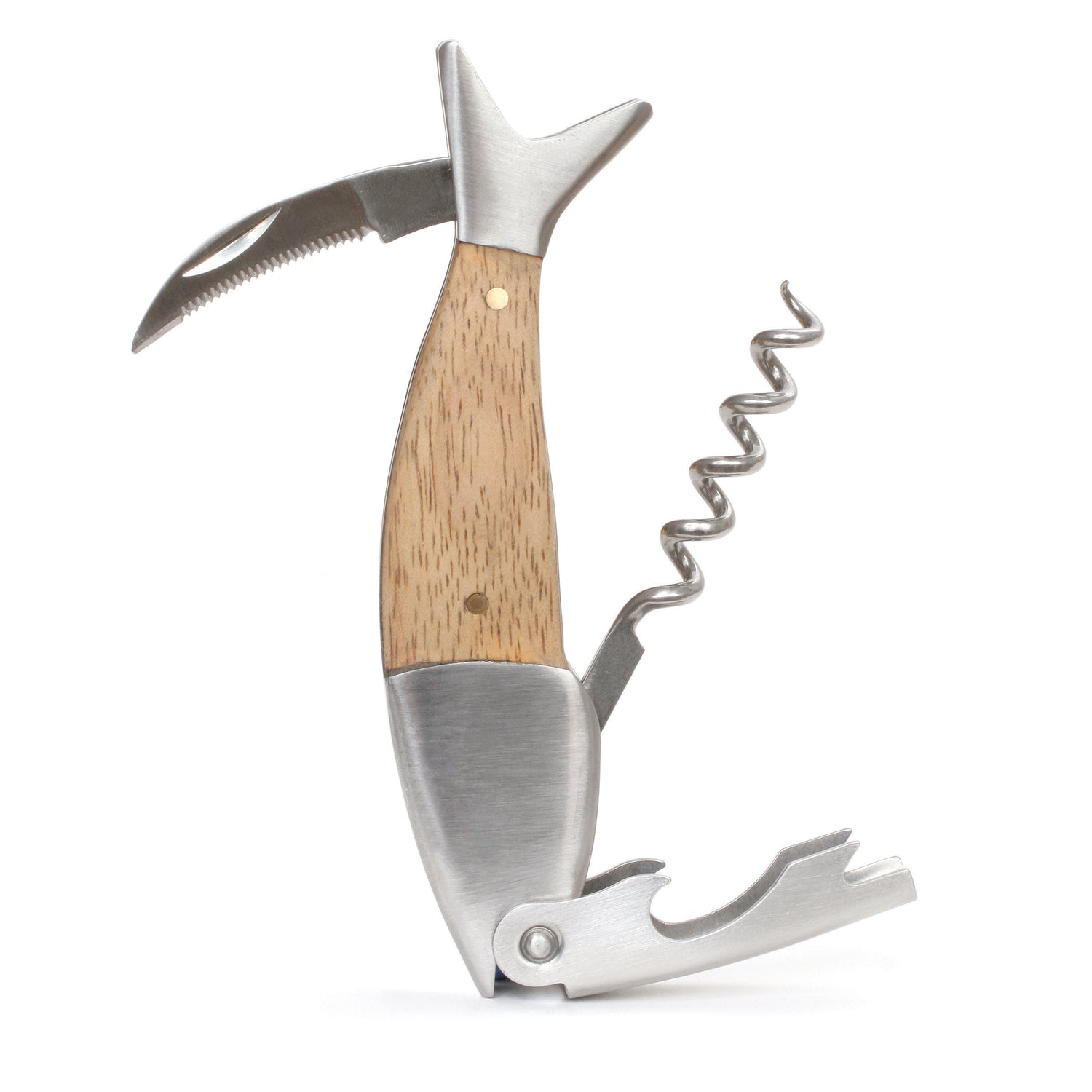 Light Wood Fish Corkscrew