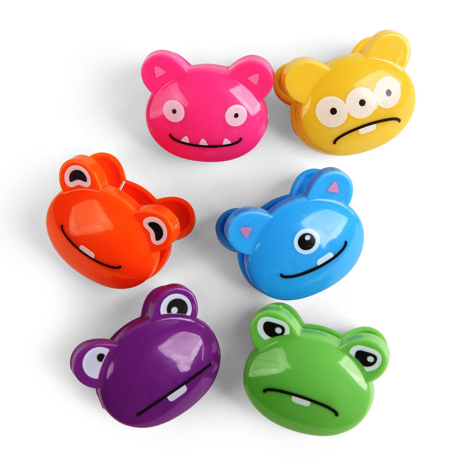 Bag Clips 6 Set + Crazy Monsters