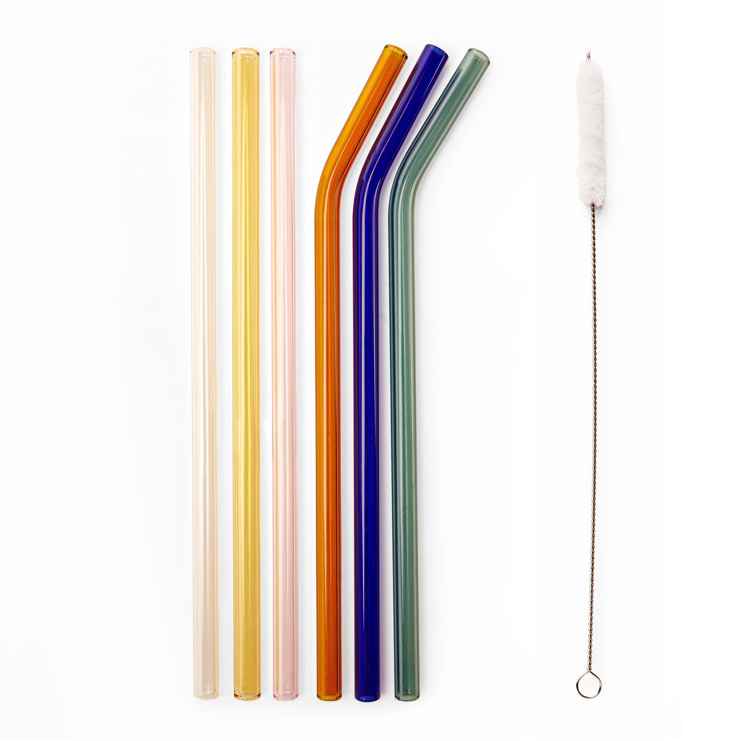 Colorful Reusable Glass Straws