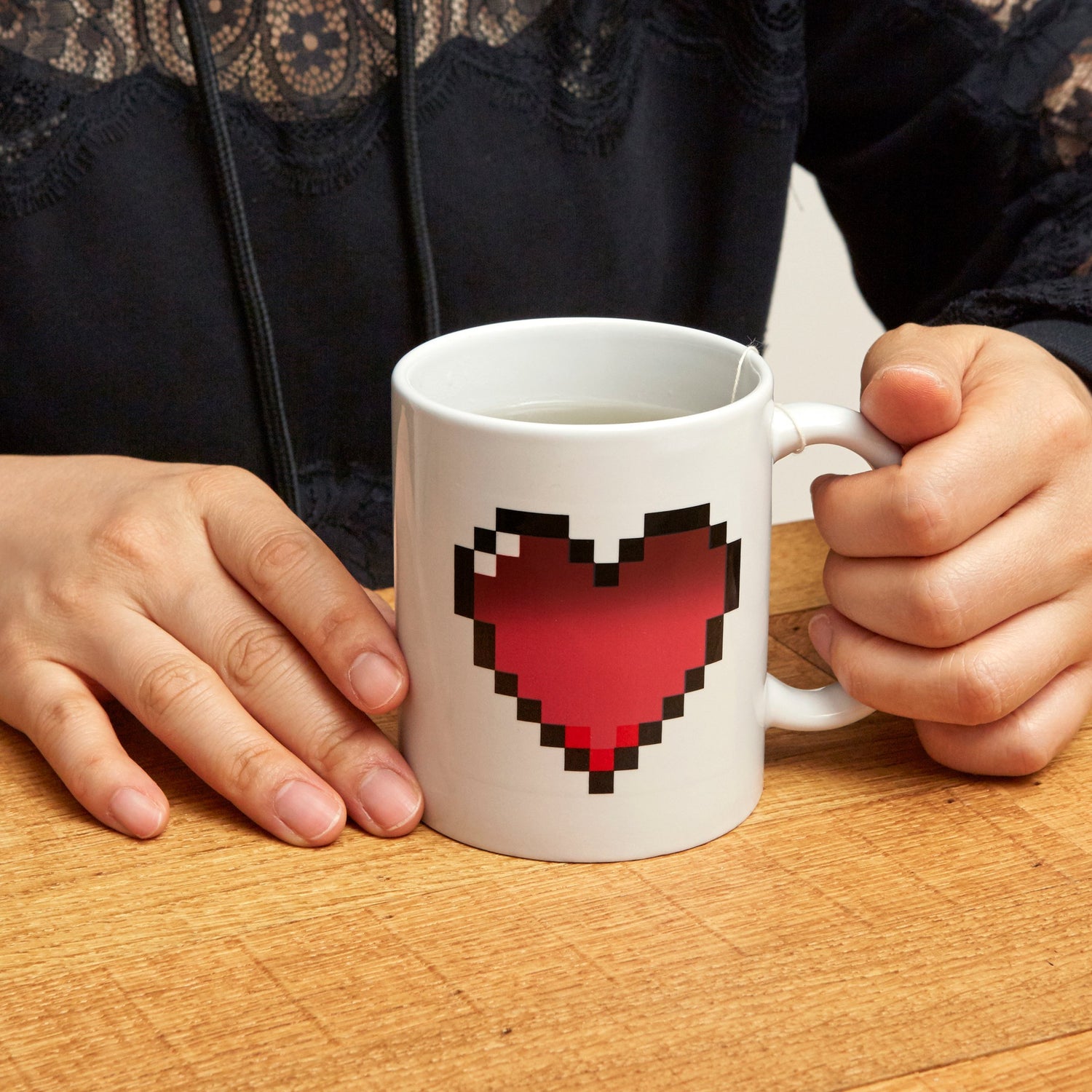 Pixel Heart Morph Mug