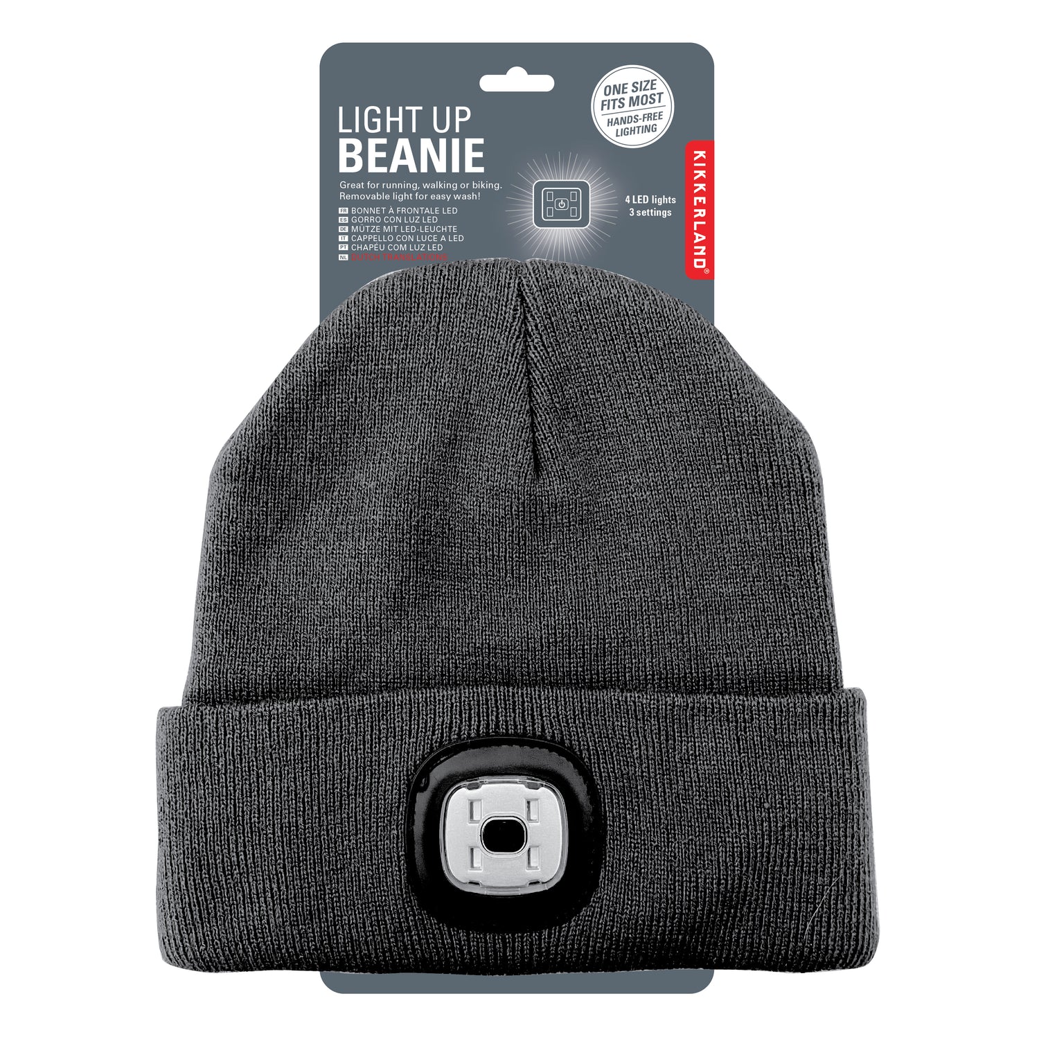 Grey Light Up Beanie