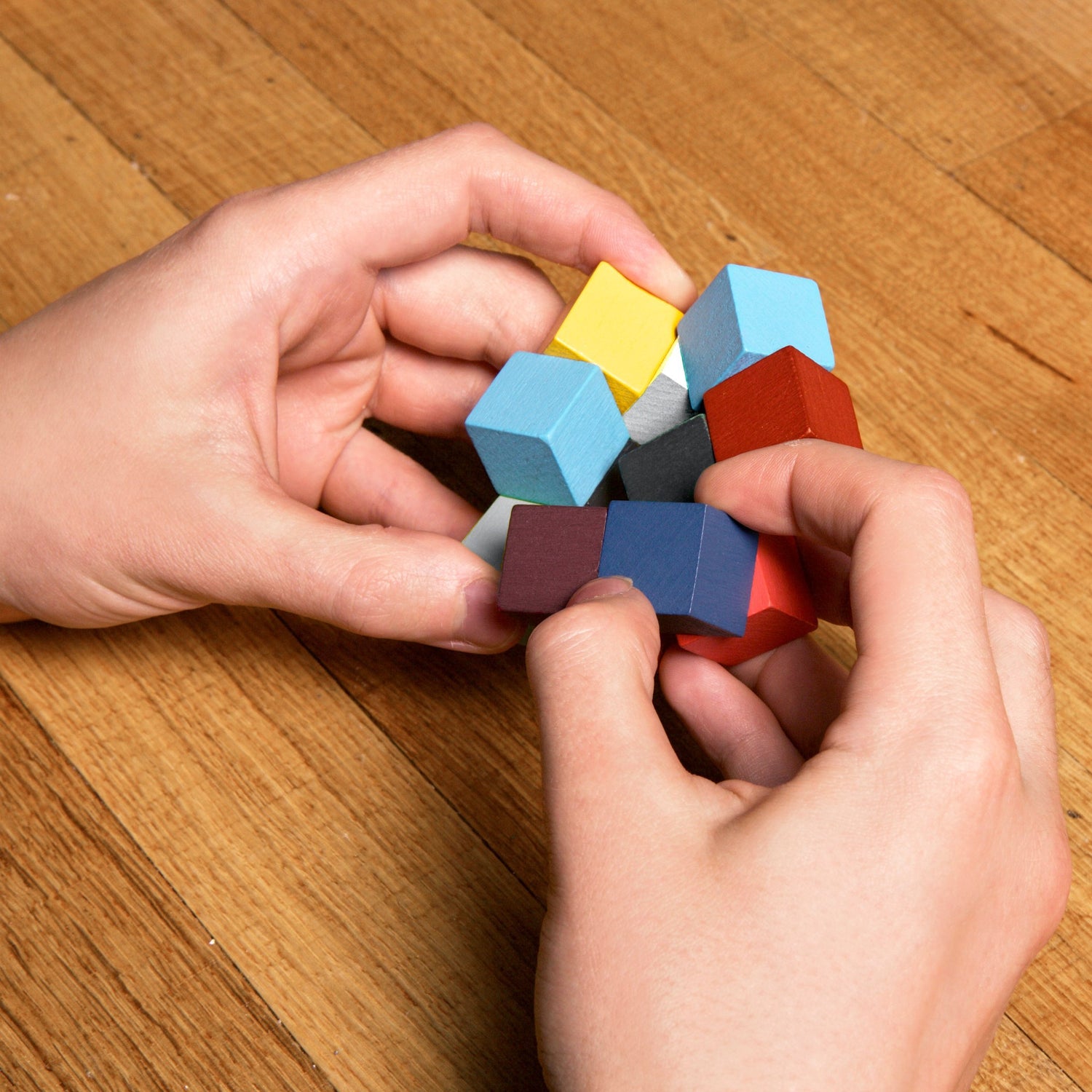 Elasti Cube 3d Wooden Puzzle