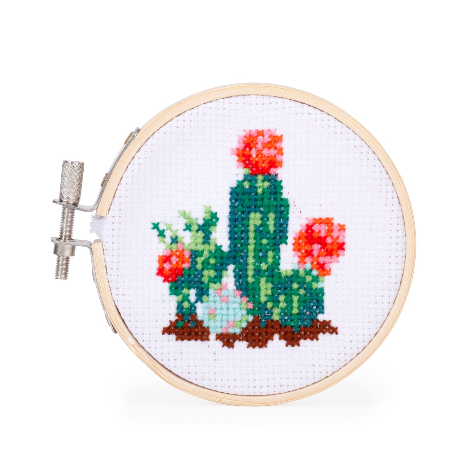 Cactus Mini Cross Stitch Embroidery Kit