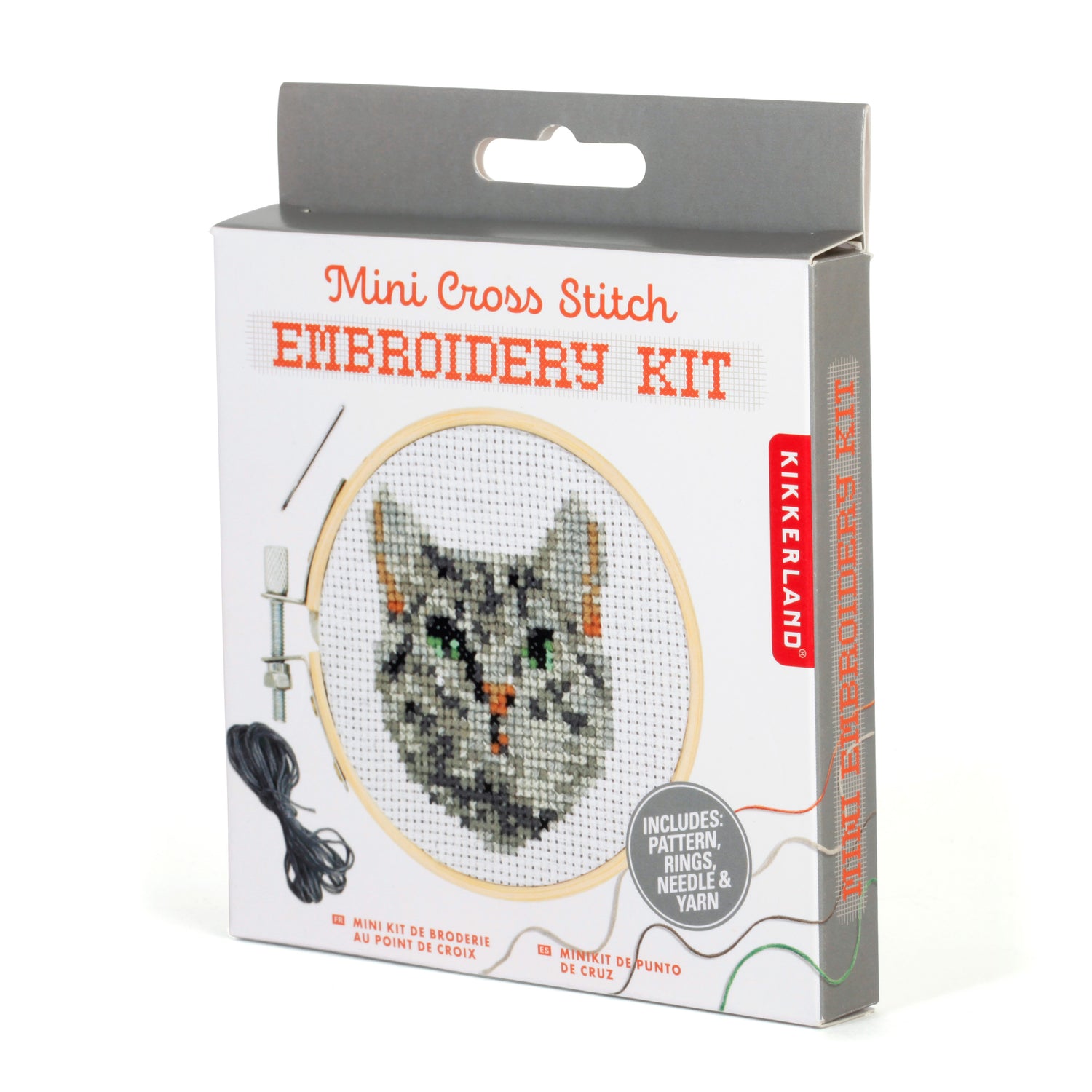 Mini CrossStitch Embroidery Kit Cat