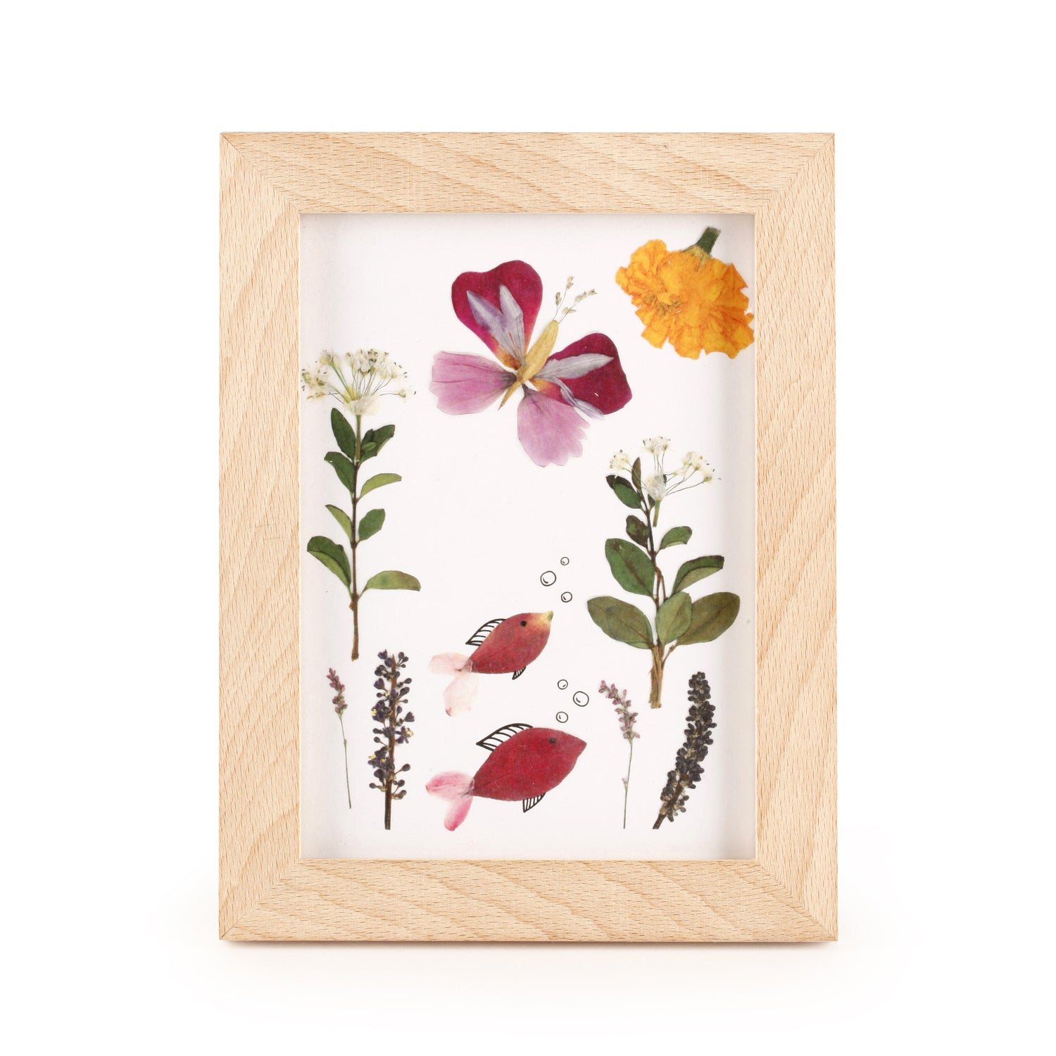 HUCKLEBERRY PRESSED FLOWER FRAME