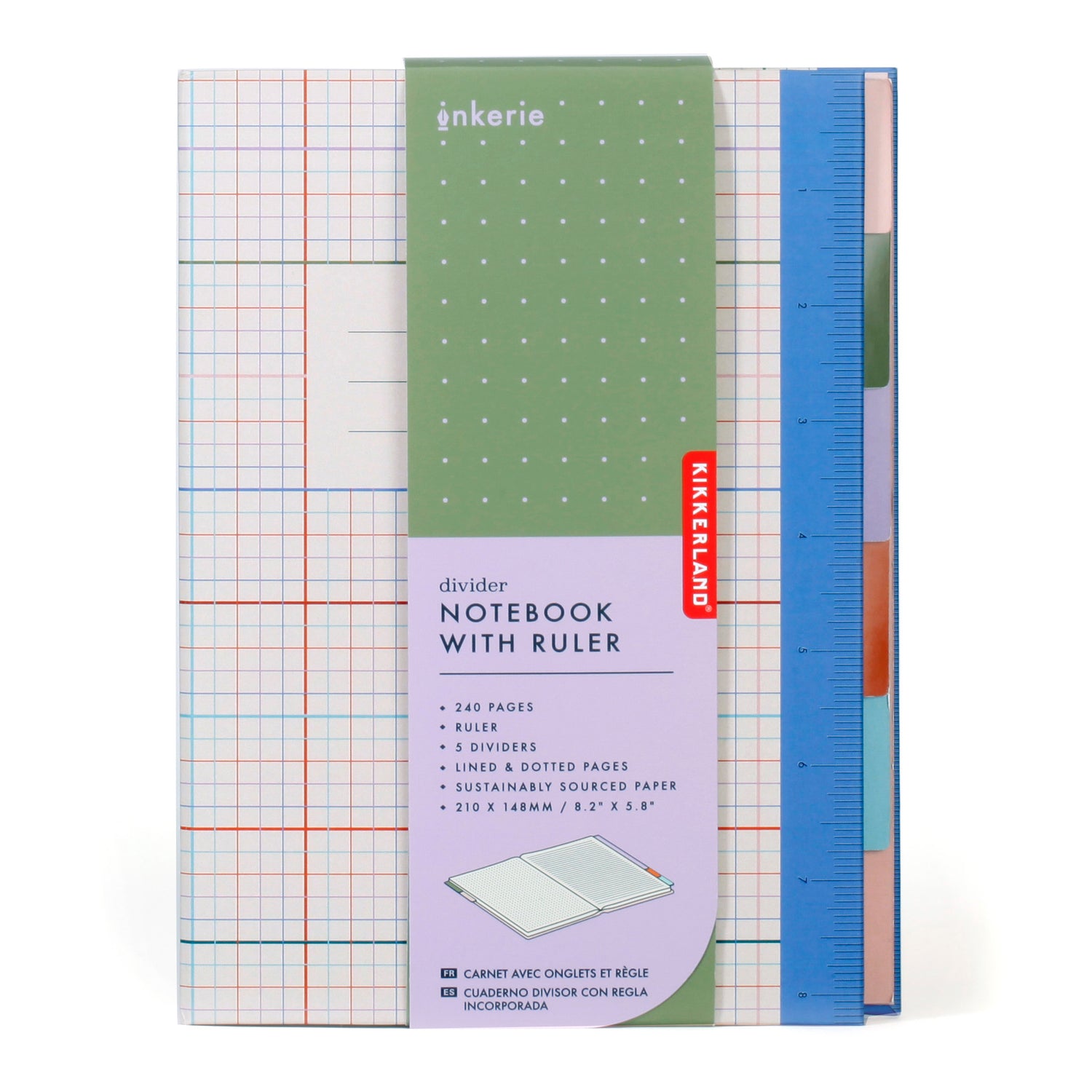 Inkerie Divider Notebook with Ruler