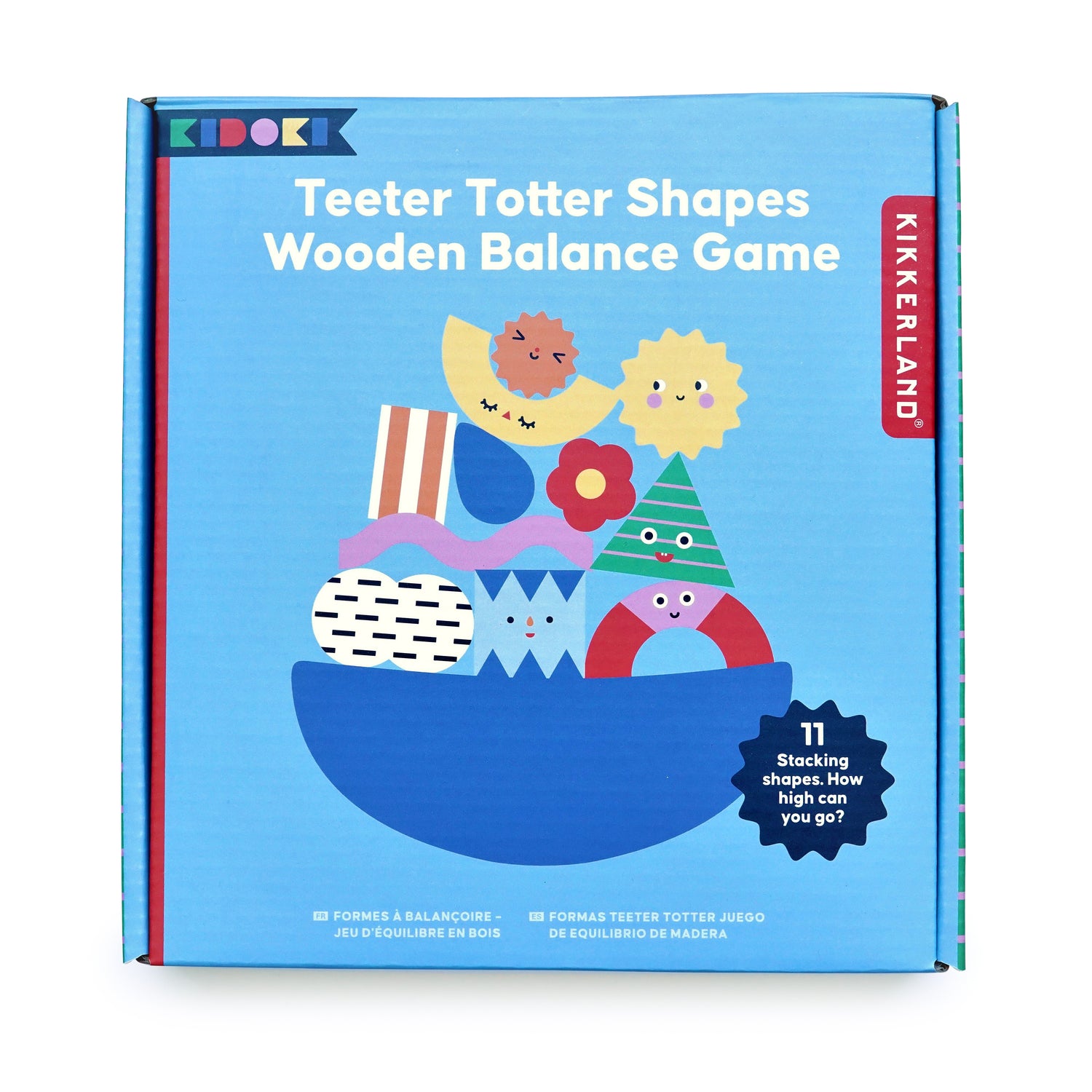 Kidoki Teeter Totter Shapes Wooden Balance Game