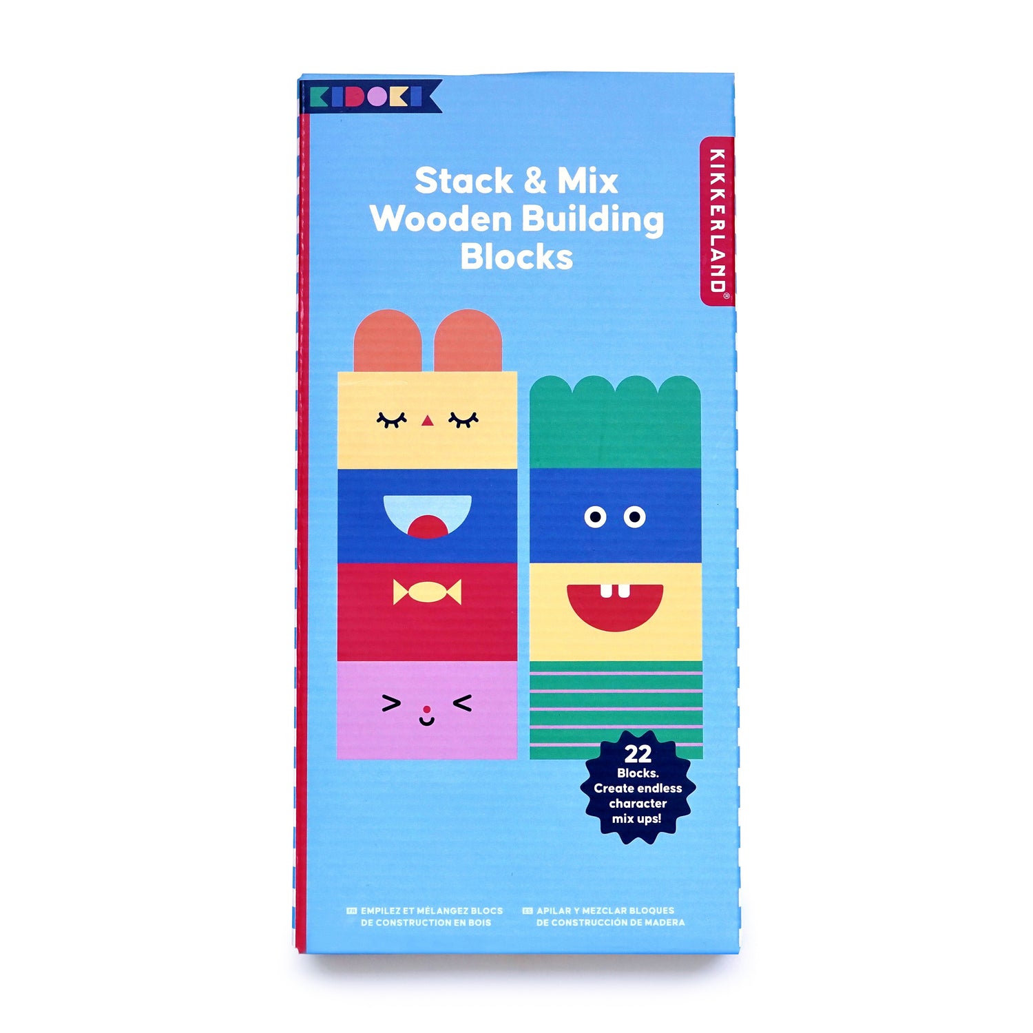 Kidoki Stack & Mix Wooden Building Blocks