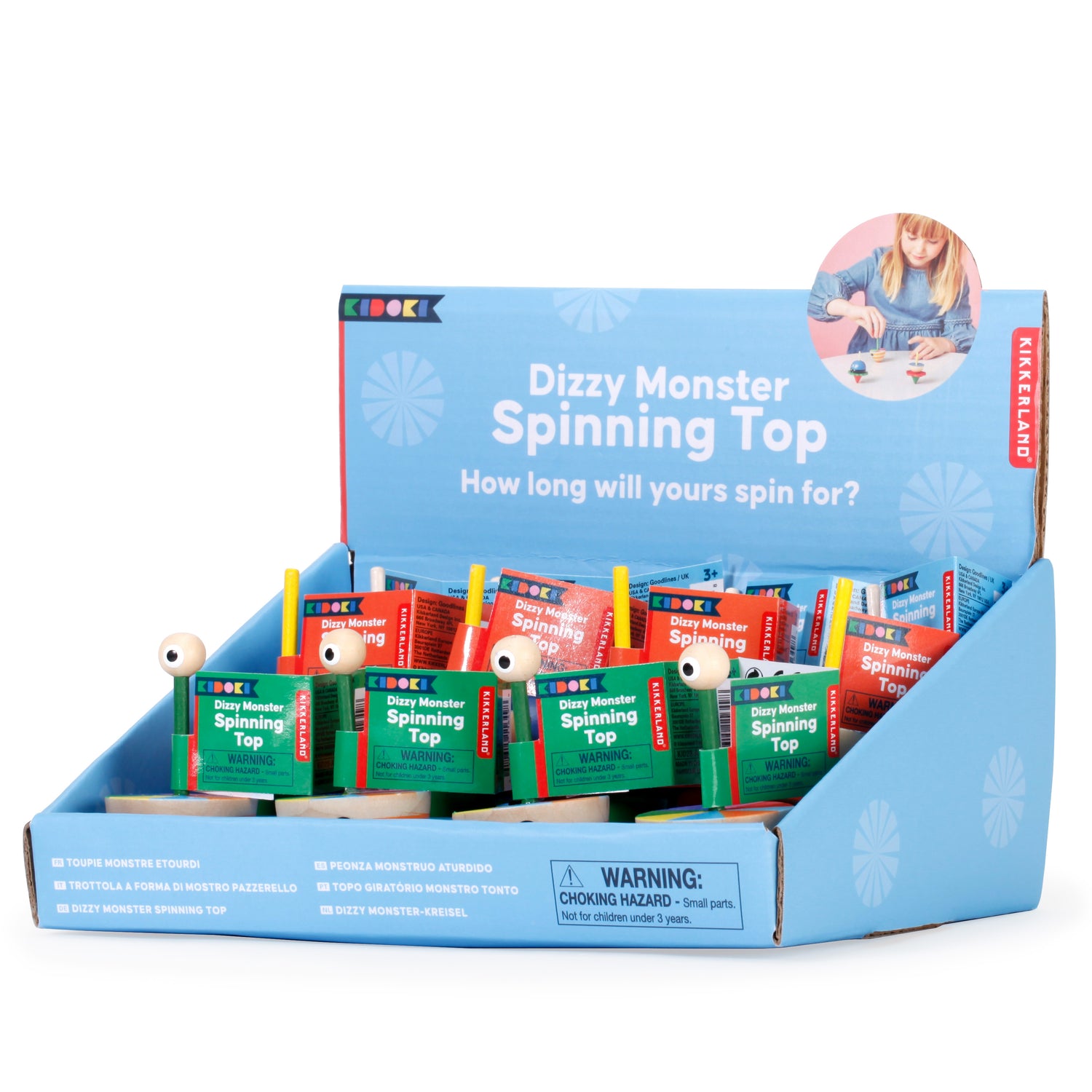 Kidoki Dizzy Monster Spinning Top