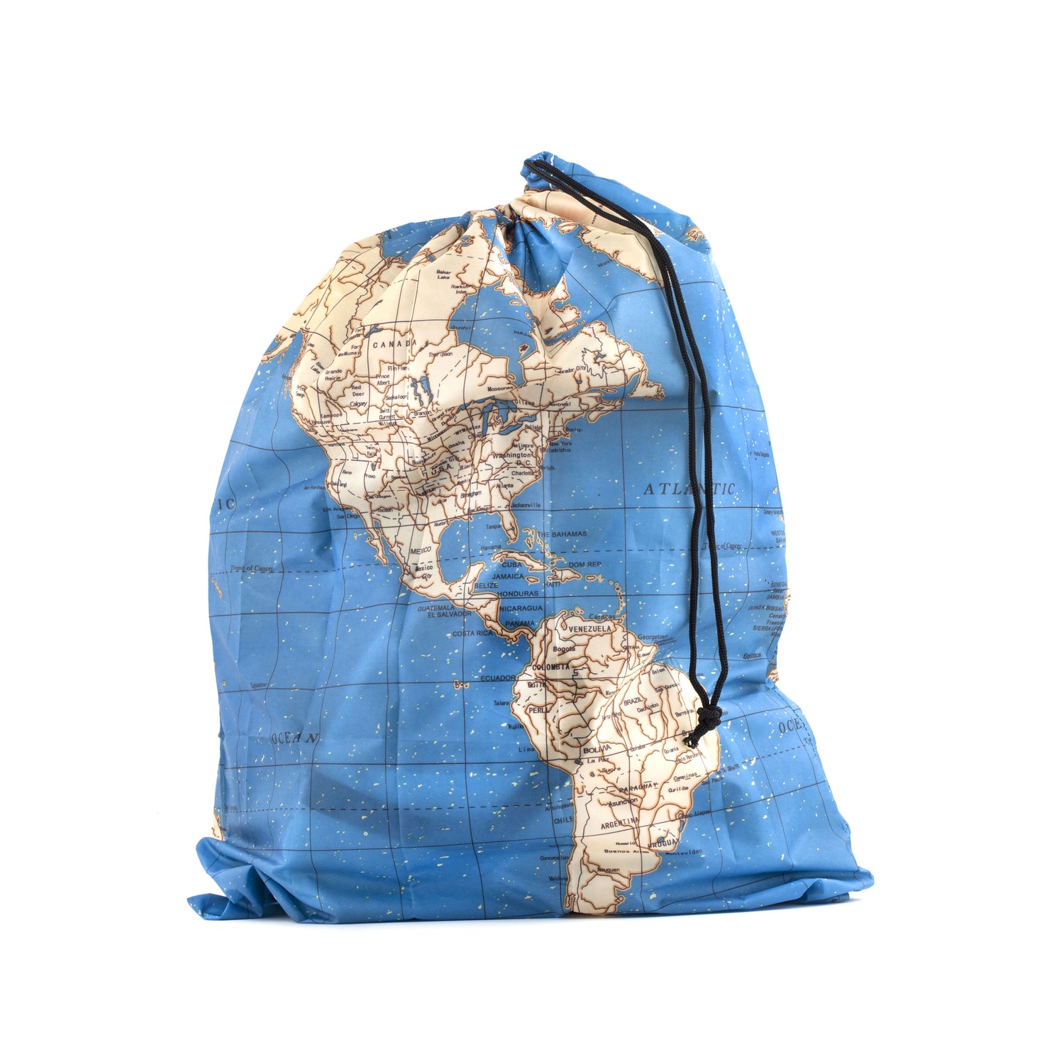 World Map Travel-size Laundry Bag