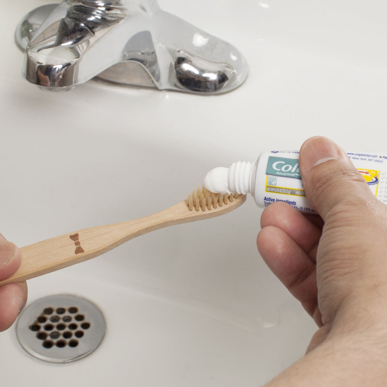 His & Her Bamboo Toothbrush Set