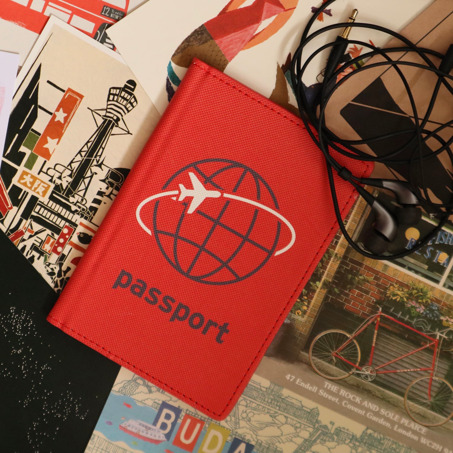 Red Jet Set Passport Case