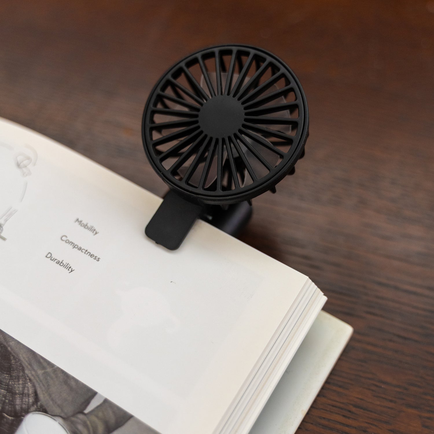 Rechargeable Book Fan