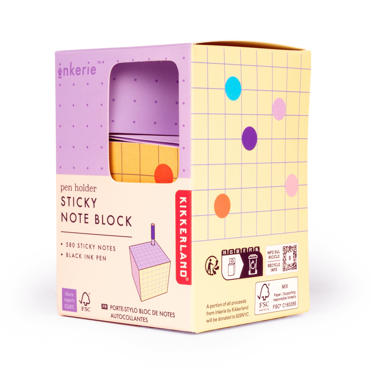 Pen Holder Sticky Note Block