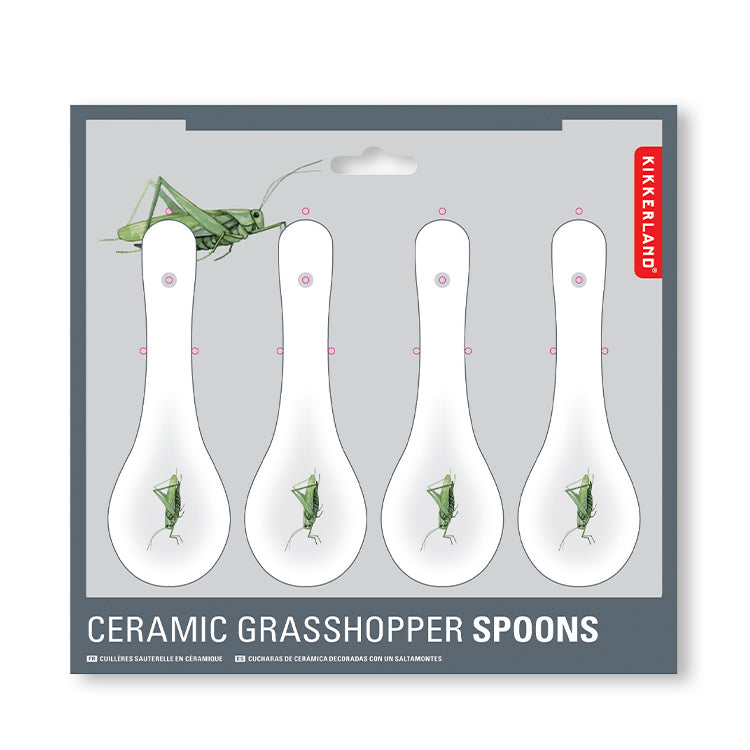 Ceramic Grasshopper Spoons