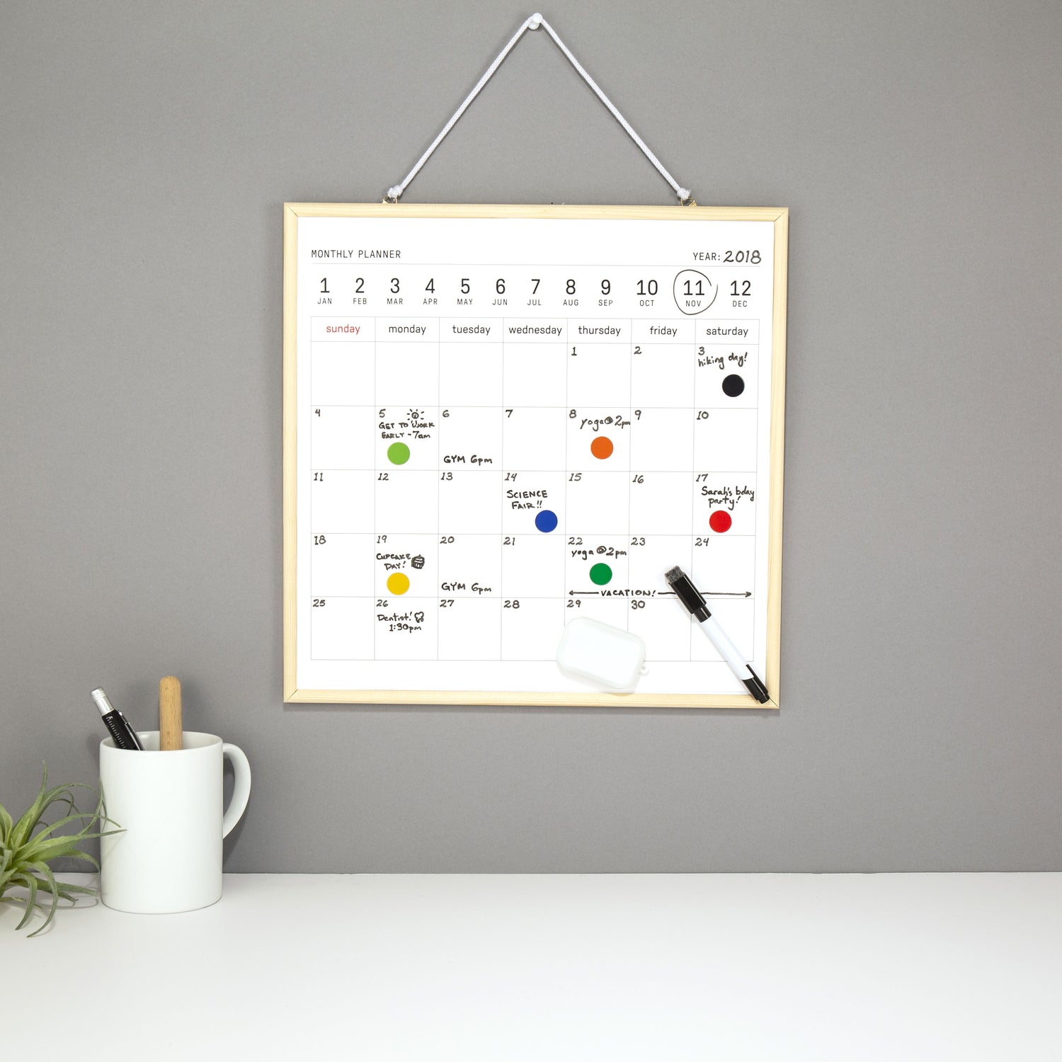 Whiteboard-Kalender