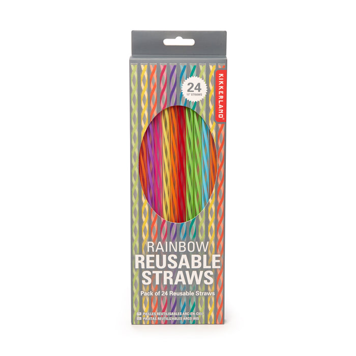 Rainbow Reusable Straws — Kikkerland B.V