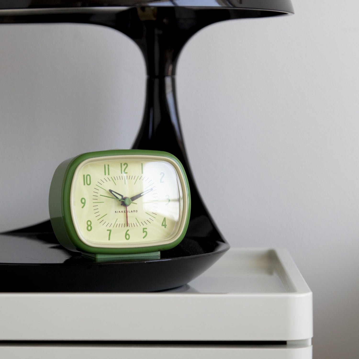 Reloj despertador retro + verde