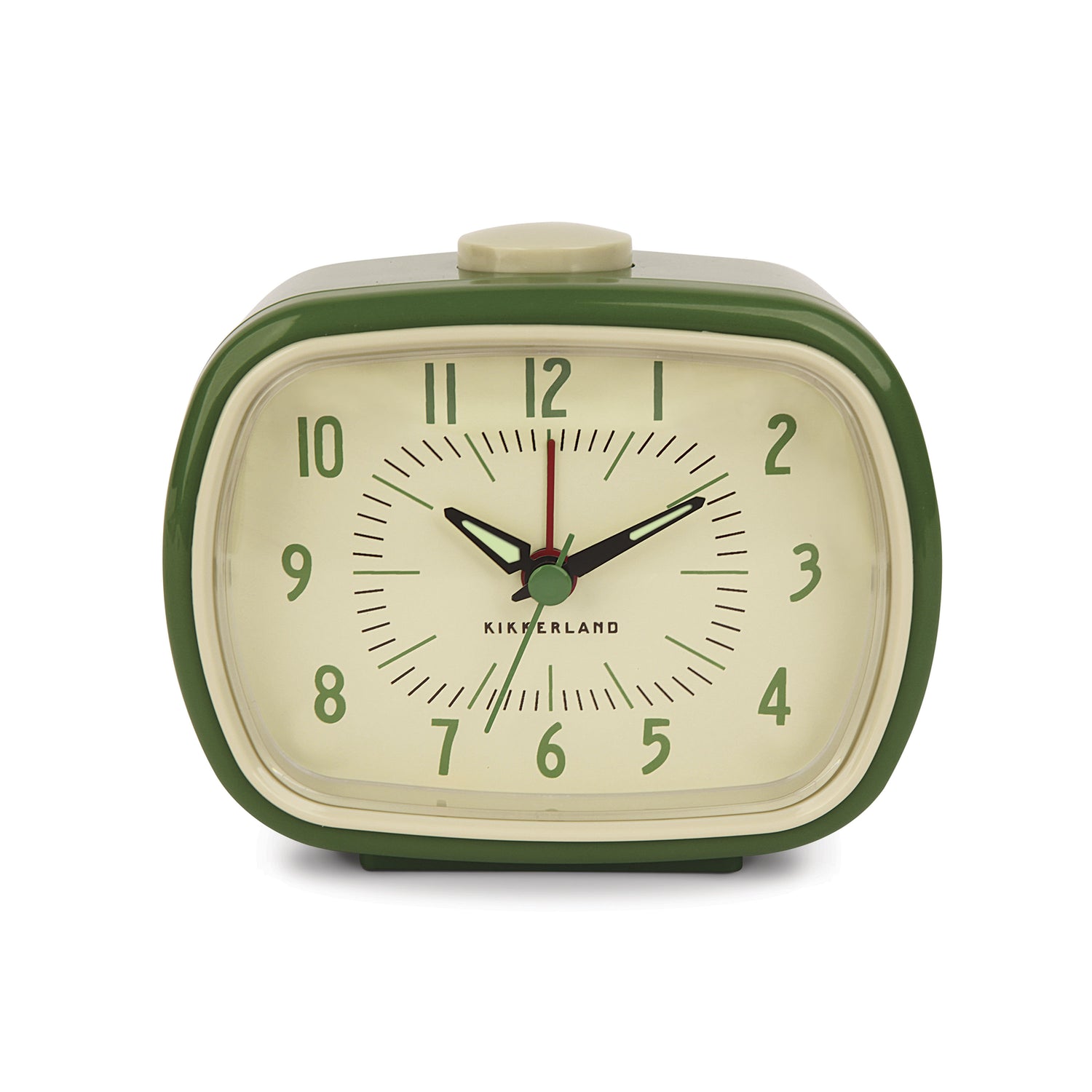 Reloj despertador retro + verde