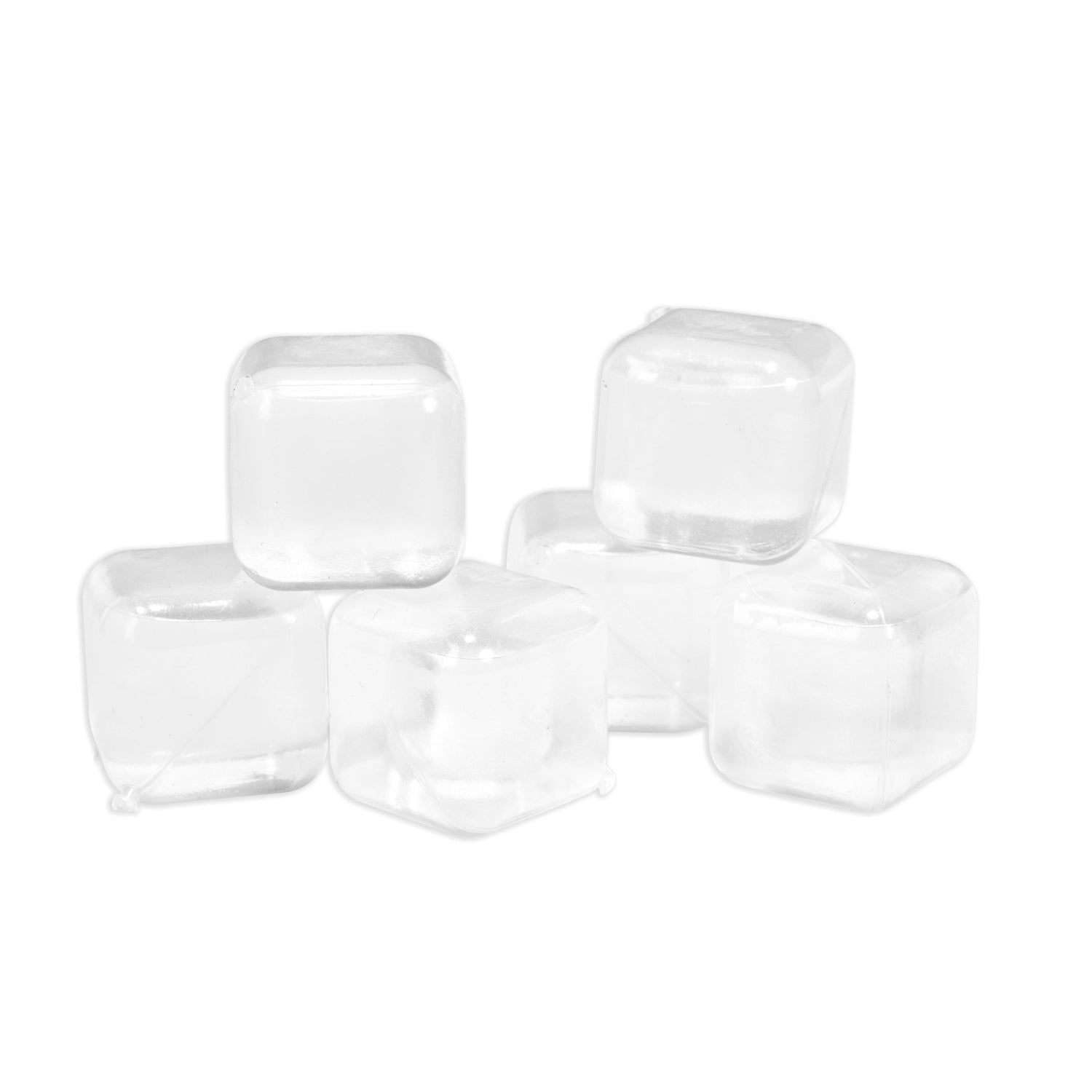 Cubos de hielo reutilizables claros S/30