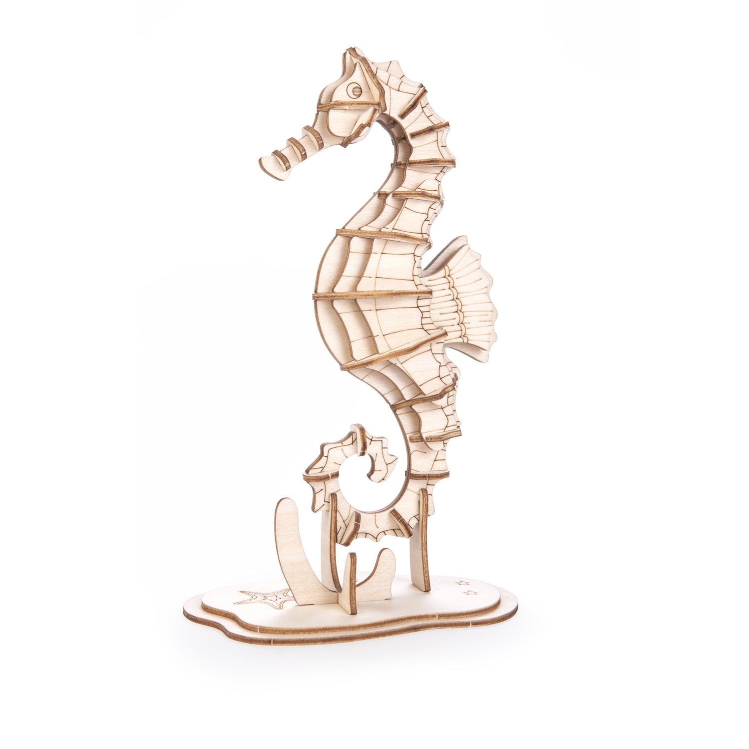 Seahorse 3D Puzzle de madera