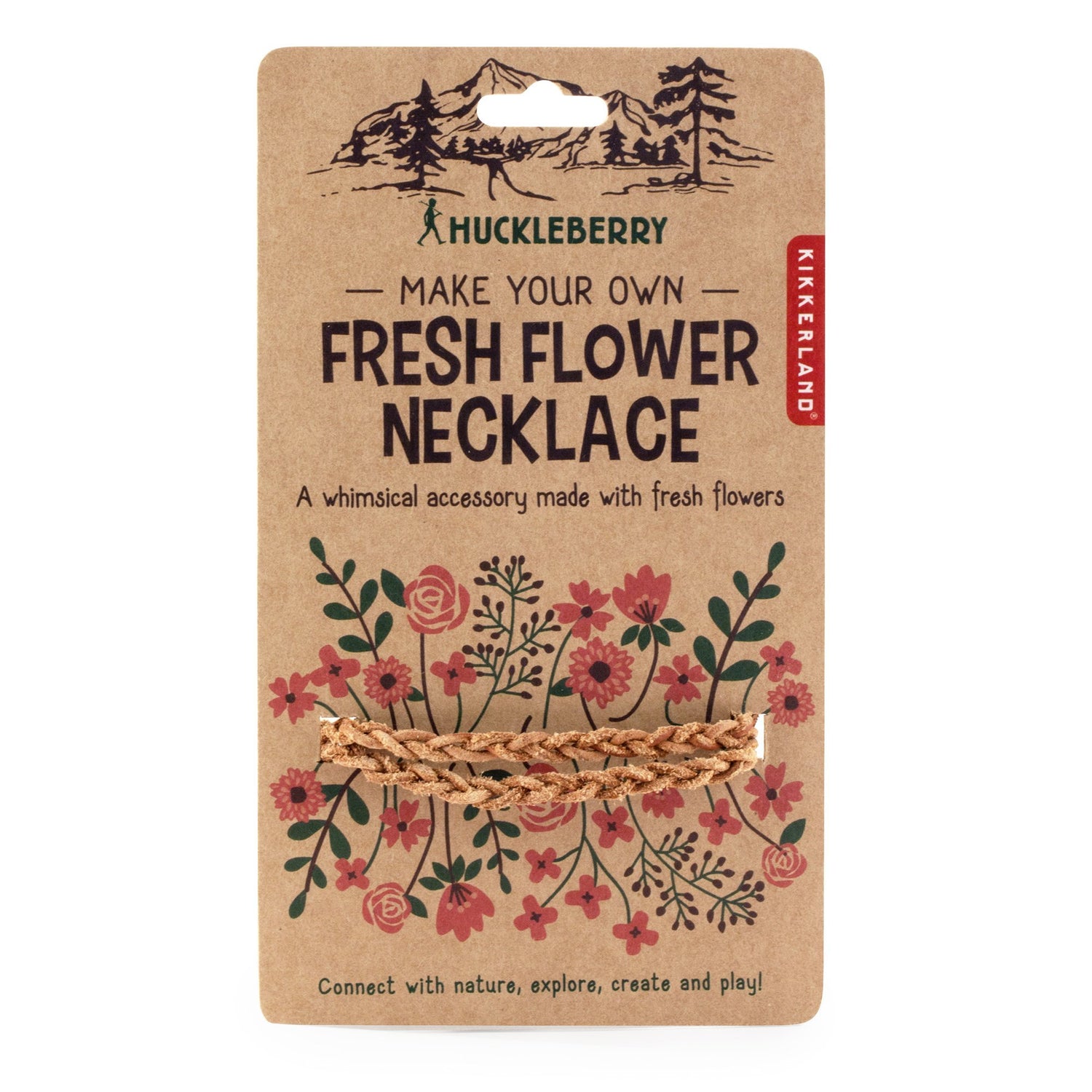 Huckleberry hacer su propio collar de flores frescas