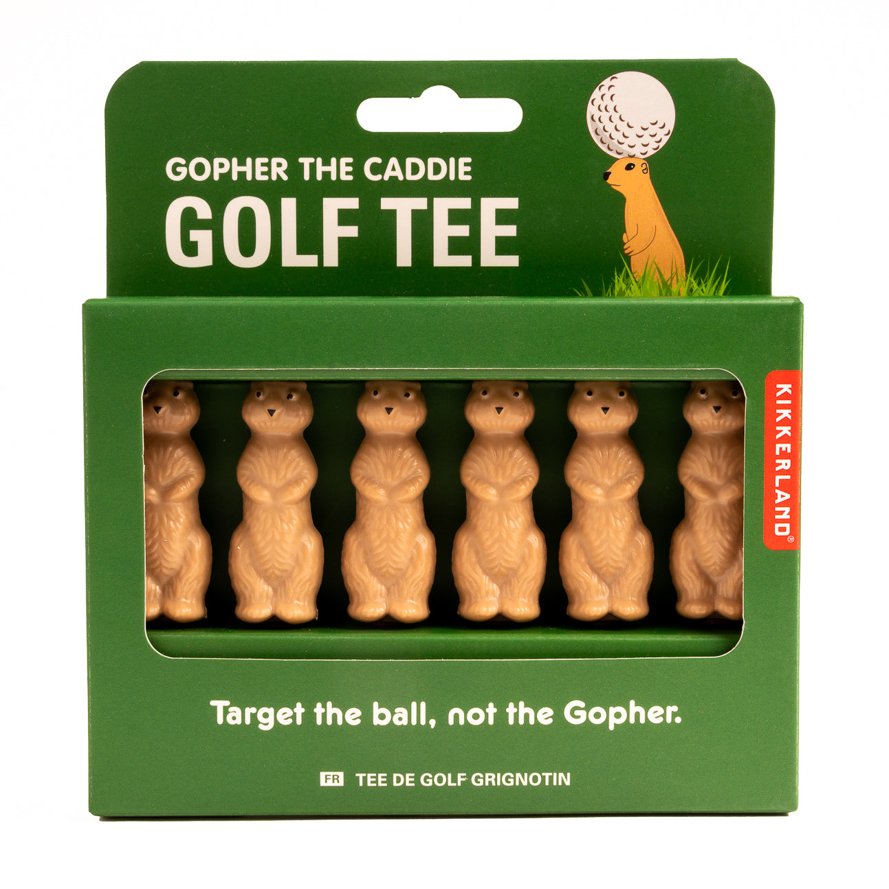 Gopher the Caddie Golf Tee