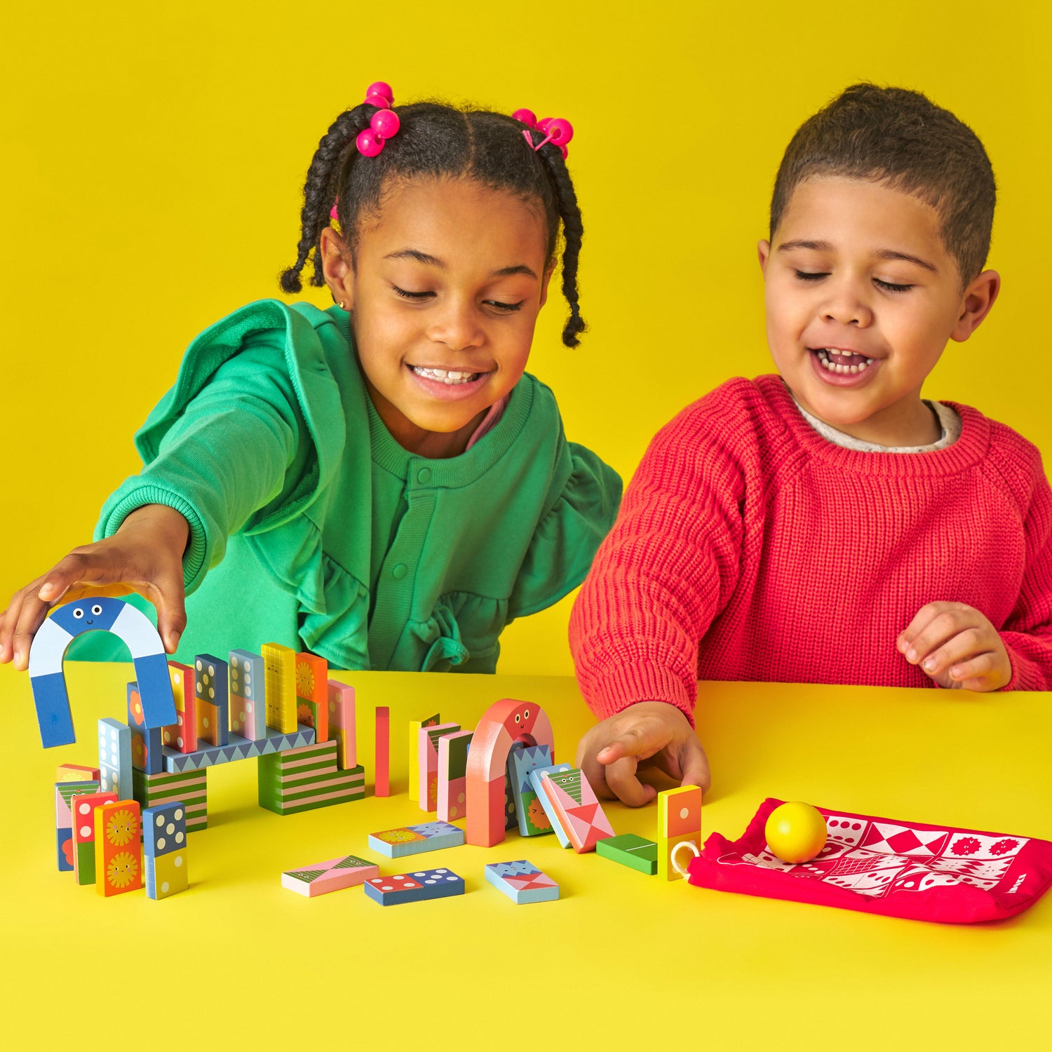 Kidoki Topple Twist Dominoes