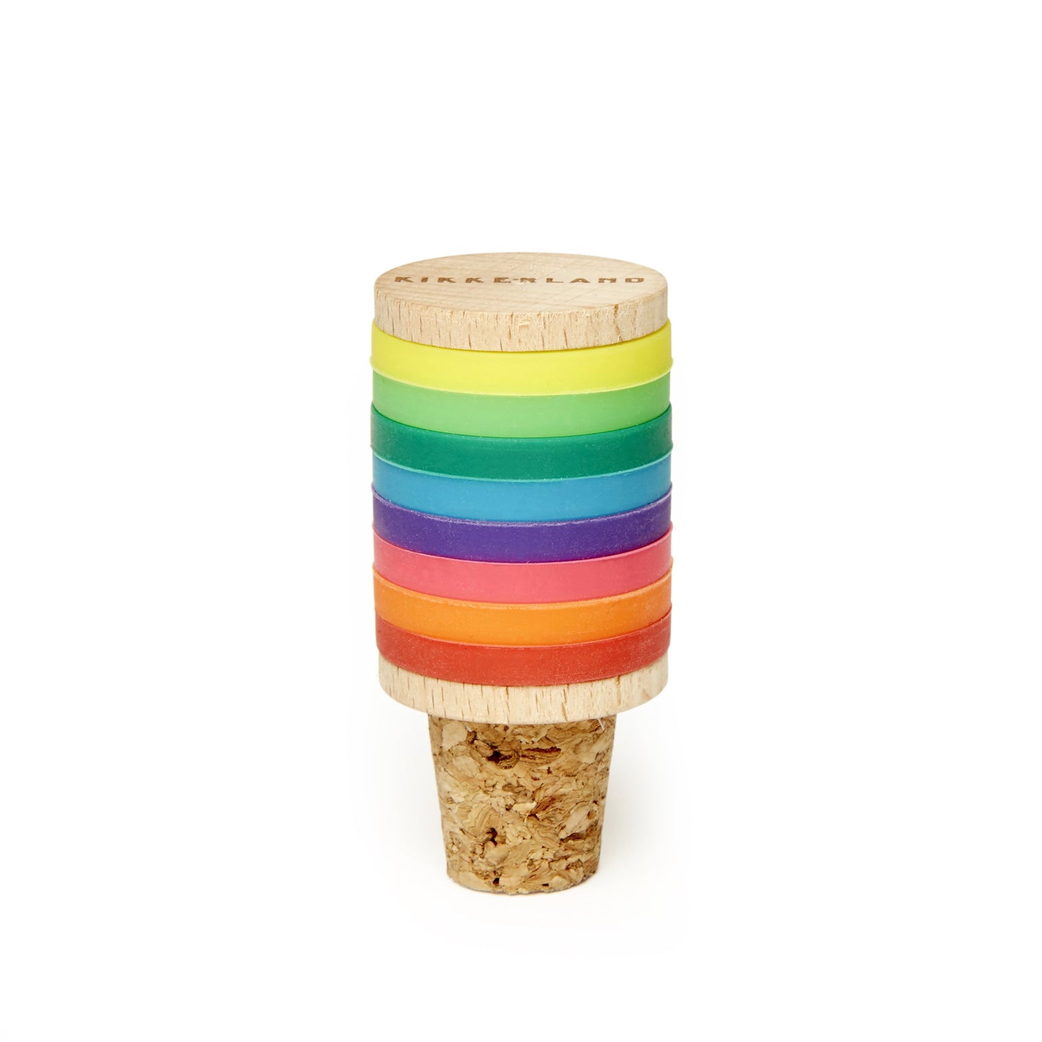 Rainbow Wine Rings and Stopper
