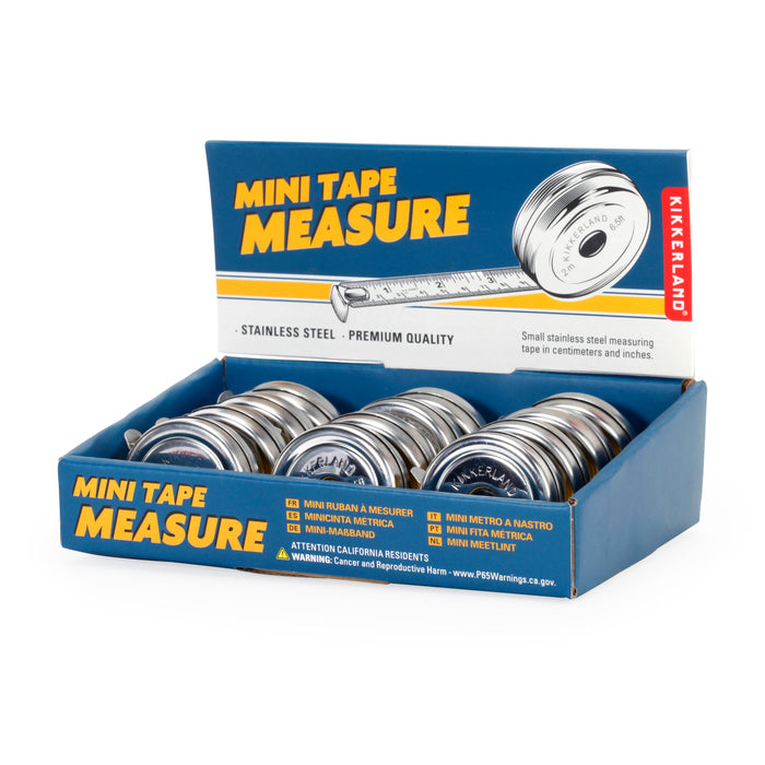 Mini Tape Measure, 6.5 Ft, Inches & Centimeters