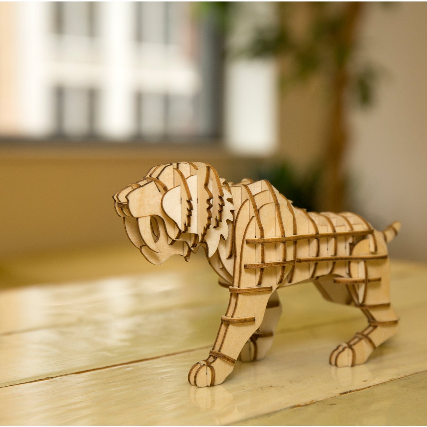 Puzzle en bois 3D tigre
