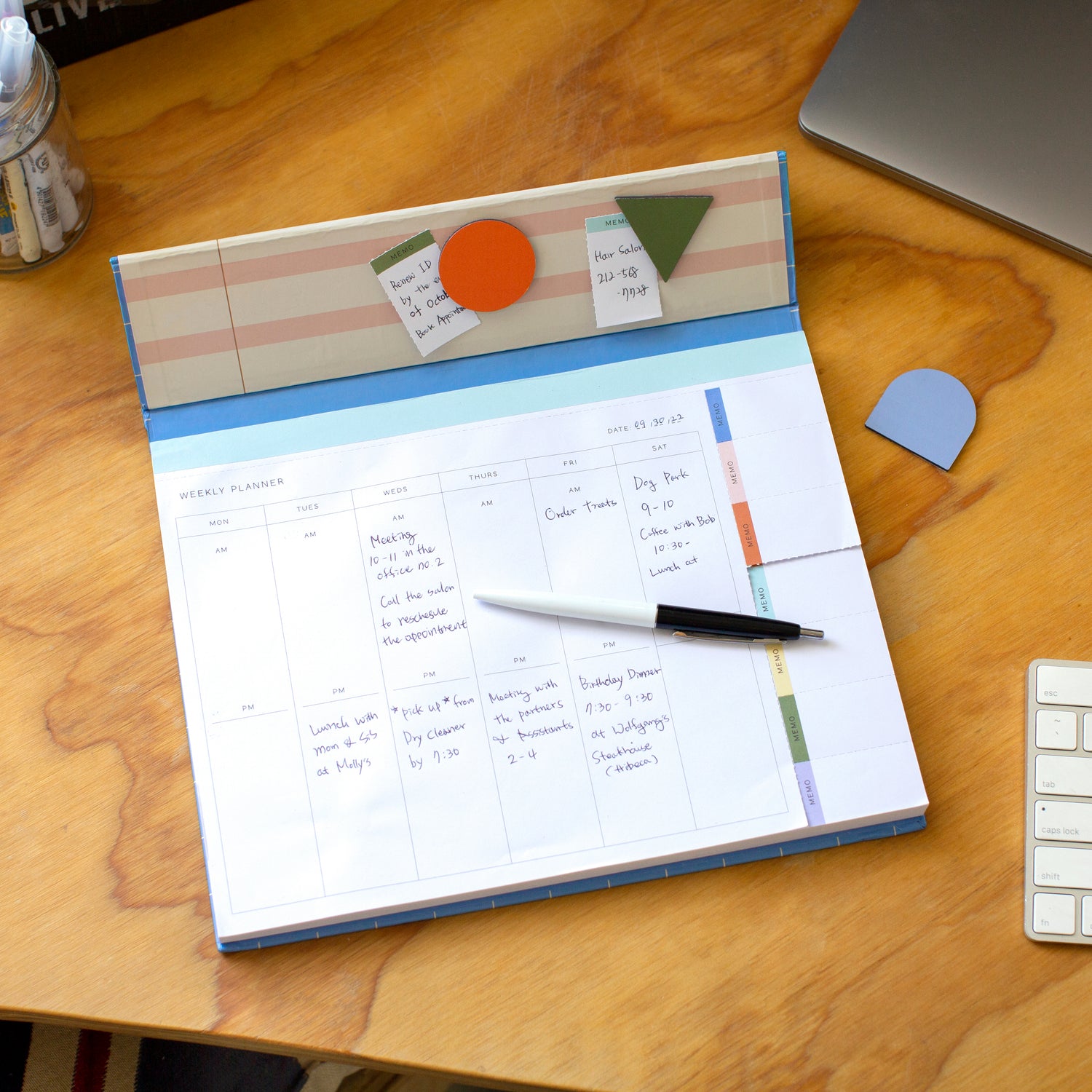 Inkerie Magnetic Weekly Desk Planner