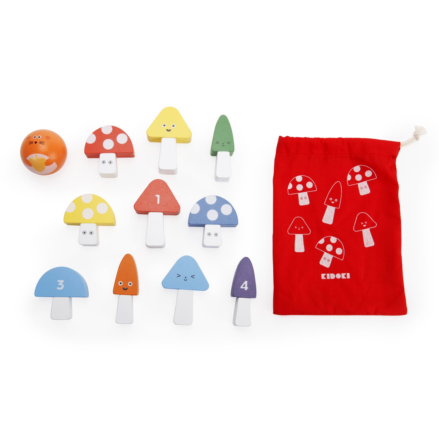Kidoki It's a Strike! Mini Mushroom Bowling